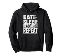 Eat Sleep Research Repeat Academic Researcher Compulsive Pullover Hoodie