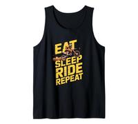 EAT Sleep Ride Repeat Motocross Dirt Bike Tank Top