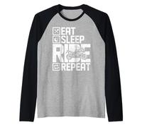Eat Sleep Ride Repeat Motorcycle S1000XR Design Raglan Baseball Tee