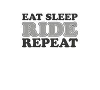 Eat Sleep Ride Repeat Sweatshirt - White - M - White