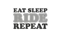 Eat Sleep Ride Repeat Women's T-Shirt - White - XL - White