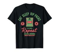 Eat Sleep Rip Packs Repeat Booster Breaks Daily Card T-Shirt