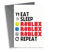 Eat Sleep Roblox Repeat card