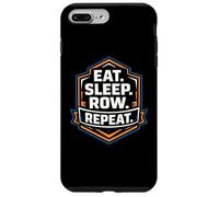 Eat Sleep Row Repeat Funny Rowing Crew Team Practice Rower Case for iPhone 7 Plus/8 Plus