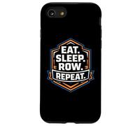 Eat Sleep Row Repeat Funny Rowing Crew Team Practice Rower Case for iPhone SE (2020) / 7/8