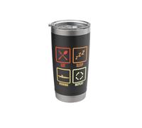 Eat Sleep Rowing Repeat Rowing Team Sculling Stainless Steel Insulated Tumbler