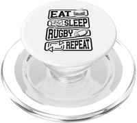 Eat Sleep Rugby Repeat PopSockets PopGrip for MagSafe