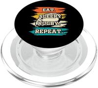 Eat Sleep Rugby Repeat PopSockets PopGrip for MagSafe