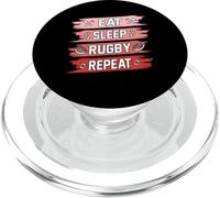 Eat Sleep Rugby Repeat PopSockets PopGrip for MagSafe
