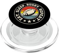 Eat Sleep Rugby Repeat PopSockets PopGrip for MagSafe