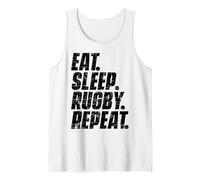 Eat Sleep Rugby Repeat Tank Top