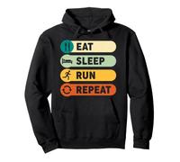 Eat Sleep Run Repeat Running Runner Boys Men Pullover Hoodie