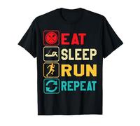 Eat Sleep Run Repeat Running Runner Gifts For Boys Men Women T-Shirt