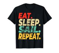 Eat Sleep Sail Sailing Sailboat Sailor Gifts for Captain Tee T-Shirt