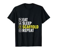 Eat Sleep Scaffold Repeat - Scaffolding Scaffolder T-Shirt