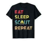 Eat Sleep Scout Repeat | Scouting Vintage Gift T-Shirt