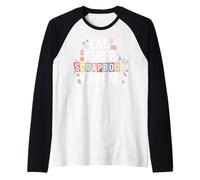 Eat Sleep Scrapbook Repeat Funny Craft Gifts for Girls Women Raglan Baseball Tee