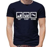 Eat Sleep Scuba Diving - Mens T-Shirt - Navy - 3XL