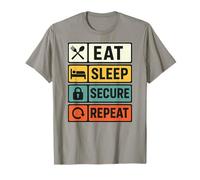 Eat Sleep Secure Repeat Cybersecurity IT Security Analyst T-Shirt