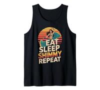 Eat Sleep Shimmy Repeat Belly Dance Joy Tank Top
