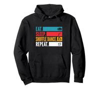 Eat Sleep Shuffle Dance Repeat in Rave Festival Flow Pullover Hoodie