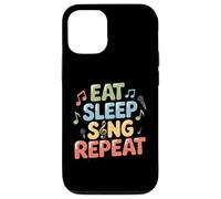 Eat Sleep Sing Repeat Vocalist Musician Performance Case for iPhone 12/12 Pro