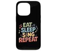 Eat Sleep Sing Repeat Vocalist Musician Performance Case for iPhone 13 Pro