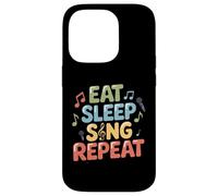 Eat Sleep Sing Repeat Vocalist Musician Performance Case for iPhone 14 Pro