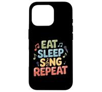 Eat Sleep Sing Repeat Vocalist Musician Performance Case for iPhone 16 Pro