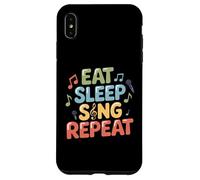 Eat Sleep Sing Repeat Vocalist Musician Performance Case for iPhone XS Max