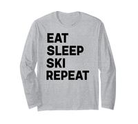 Eat Sleep Ski Repeat Long Sleeve T-Shirt