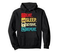 Eat Sleep Skydive Repeat Skydiving Gifts Skydiver Men Boys Pullover Hoodie