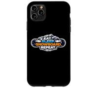 Eat Sleep Snowboard Repeat Funny Snowboarding Snowboarder Case for iPhone 11 Pro Max