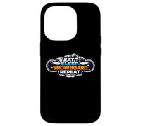Eat Sleep Snowboard Repeat Funny Snowboarding Snowboarder Case for iPhone 14 Pro