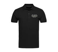 Eat Sleep Snowboard Repeat Winter Sport Polo Shirts, Embroidered, Man's Tops, Men Clothing Black