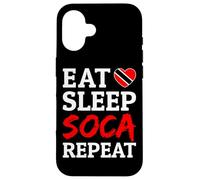 Eat Sleep Soca Repeat Caribbean Trinidad Vibes Case for iPhone 16