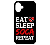 Eat Sleep Soca Repeat Caribbean Trinidad Vibes Case for iPhone 16 Plus