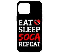 Eat Sleep Soca Repeat Caribbean Trinidad Vibes Case for iPhone 16 Pro Max