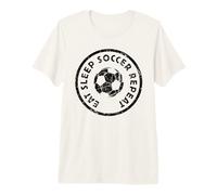 Eat Sleep Soccer Repeat Player Athlete Matching Team Premium T-Shirt