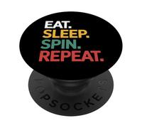 Eat Sleep Spin Repeat Marching Band Music Performance PopSockets Adhesive PopGrip