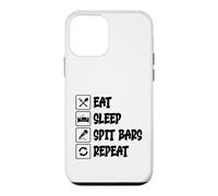 Eat Sleep Spit Bars Repeat Hip Hop Rapper Case for iPhone 12 mini