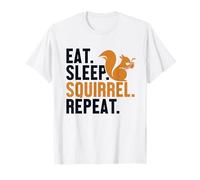 Eat Sleep Squirrel Repeat Fox Eastern Gray Japanese Squirrel T-Shirt