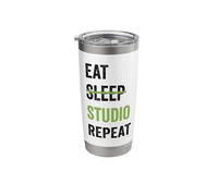 Eat Sleep Studio Repeat Stainless Steel Insulated Tumbler