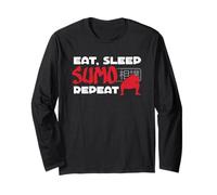 Eat Sleep Sumo Repeat Japanese Sumo Wrestling Sumo Wrestler Long Sleeve T-Shirt
