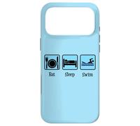 Eat Sleep Swim Funny Swimmer Case for iPhone 17 Pro Max