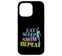 Eat Sleep Swim Repeat Scuba Diving Case for iPhone 14 Pro Max