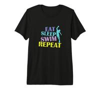 Eat Sleep Swim Repeat Scuba Diving Premium T-Shirt