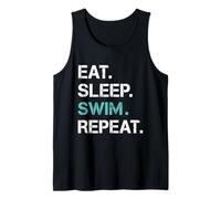 Eat. Sleep. Swim. Repeat. Tank Top