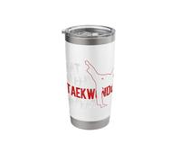 EAT Sleep Taekwondo Repeat Taekwondo Fighter Stainless Steel Insulated Tumbler