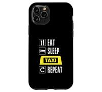 Eat Sleep Taxi Driver Repeat Cab Dad Men City Yellow Driving Case for iPhone 11 Pro